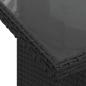 Preview: 5-teiliges Garten-Sofa-Set mit Kissen, Schwarz Poly-Rattan, 2-Sitzer Garten-Sofa mit Kissen, Schwarz Poly-Rattan