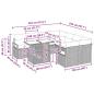 Preview: 9-teiliges Garten Sofa Set mit Kissen Braun Poly Rattan, 2-Sitzer Garten Sofa mit Kissen Braun Poly Rattan