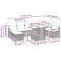 Preview: 9-teiliges Garten-Sofa-Set mit Kissen Hellgrau Poly Rattan, 2-Sitzer Garten-Sofa mit Kissen Grau Poly Rattan
