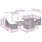Preview: 8-teiliges Garten-Sofa-Set mit Kissen Beige Poly Rattan Akazie, 2-Sitzer Garten-Sofa mit Kissen Beige Poly Rattan