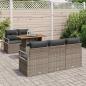 Preview: Garten-Sofa-Set 6 Stk. 5-Sitzanzahl Grau