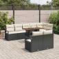 Preview: Gartensofa-set 9 stk. 8-Sitzanzahl Schwarz und Creme