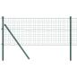Preview: Eurozaun mit 7 Pfosten 0.4x10 m Verzinkter Stahl Grün