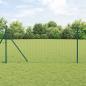 Preview: ARDEBO.de - Euro Zaun mit 7 Pfosten 1,4x10 m aus galvanisiertem Stahl in Grün