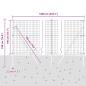 Preview: Bodenmontierter Euro-Zaun 10 x 1,4 m PVC-beschichteter Stahl