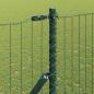 Preview: Euro Zaun mit 7 Pfosten 1,6 x 10 m verzinkter Stahl Grün