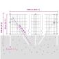 Preview: Bodenmontierter Euro-Zaun 10 x 0,8 m PVC-beschichteter Stahl