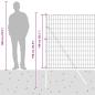 Preview: Bodenmontierter Euro-Zaun 10 x 1,4 m PVC-beschichteter Stahl
