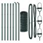 Preview: Bodenmontierter Euro-Zaun 10 x 0,4 m PVC-beschichteter Stahl