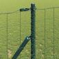 Preview: Euro Zaun Set mit 2 Grün Pulverbeschichteter Stahl 10 x 1,2 m