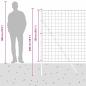 Preview: Euro Zaun Set aus 2 Grün Pulverbeschichteter Stahl 10 x 1,5 m