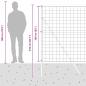 Preview: Euro Zaun mit 7 Pfosten 1,6x10 m verzinkter Stahl Grün