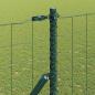 Preview: Euro Zaun mit 7 Pfosten 1,6x10 m verzinkter Stahl Grün