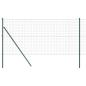 Preview: Euro-Zaun mit 13 Pfosten 1x25 m galvanisierter Stahl grün