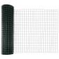 Preview: Euro-Zaun mit 13 Pfosten 1x25 m galvanisierter Stahl grün