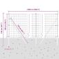 Preview: Bodenmontierter Euro-Zaun 25 x 1 m PVC-beschichteter Stahl Grün