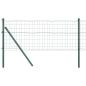 Preview: Eurozaun mit 13 Pfosten 0.6x50 m galvanisierter Stahl Grün