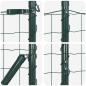 Preview: Euro Zaun Set aus 2 Grün Metall 10 x 1 m Langlebig Euro Zaun