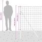 Preview: Euro Zaun Bodenbefestigung 10 x 1,4 m PVC-beschichteter Stahl