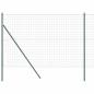 Preview: Euro-Zaun mit 7 Pfosten 1,6x10 m galvanisierter Stahl Grün