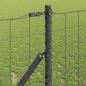 Preview: Euro Zaun Set aus 2 Grau Pulverbeschichteter Stahl 10 x 1 m