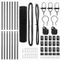 Preview: Euro Zaun Set aus 2 Grau Pulverbeschichteter Stahl 10 x 1 m