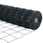 Preview: Euro Zaun Set aus 2 Grau Pulverbeschichteter Stahl 10 x 1 m