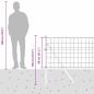 Preview: Euro-Zaun mit 13 Pfosten 0.8x25 m Verzinkter Stahl Grau