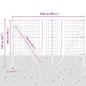 Preview: Eurozaun mit 13 Pfosten 1x25 m verzinkter Stahl Grau