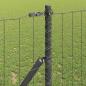 Preview: Eurozaun mit 13 Pfosten 1x25 m verzinkter Stahl Grau