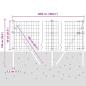 Preview: Euro Zaun mit 13 Pfosten 0.6x50 m galvanisierter Stahl grau