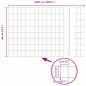 Preview: Euro Zaun mit 13 Pfosten 0.6x50 m galvanisierter Stahl grau