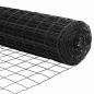 Preview: Euro Zaun mit 7 Pfosten 1.2x10 m Verzinkter Stahl Grau