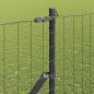 Preview: Bodenmontierter Euro-Zaun 10 x 1,5 m PVC-beschichteter Stahl
