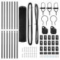 Preview: Eurozaun Set von 2 Grau Metall 25 x 1,2 m Langlebig Eurozaun