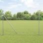 Preview: ARDEBO.de - Bodenmontierter Euro-Zaun 10 x 1,5 m Verzinkter Stahl Silber