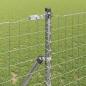 Preview: Euro-Zaun mit 7 Pfosten 1x10 m verzinktem Stahl