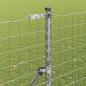 Preview: Bodenmontierter Euro-Zaun 10 x 1,5 m Verzinkter Stahl Silber