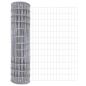 Preview: Euro-Zaun mit 7 Pfosten 1,2x10 m Galvanisierter Stahl