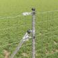 Preview: Bodenmontierter Euro-Zaun 50 x 0,6 m Verzinkter Stahl Silber