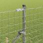 Preview: Bodenmontierter Euro-Zaun 10 x 1 m Verzinkter Stahl Silber Netz