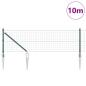 Preview: Euro-Zaun mit 7 Spike-Posts 0,6x10 m feuerverzinkter Stahl Grün