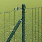 Preview: Euro-Zaun mit Stacheln 10 x 1,6 m PVC-beschichteter Stahl Grün