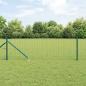 Preview: ARDEBO.de - Euro Zaun mit 13 Spike Pfosten 0.4x25 m Verzinkter Stahl Grün