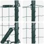Preview: Euro Zaun mit 13 Spike Pfosten 0.4x25 m Verzinkter Stahl Grün
