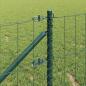 Preview: Euro-Zaun mit Spitzen 25 x 0,8 m PVC-beschichteter Stahl Grün