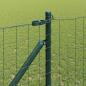 Preview: Euro-Zaun mit Stacheln 10 x 1,2 m PVC-beschichteter Stahl Grün