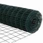 Preview: Euro Zaun Set aus 2 Grün Metall 25 x 1.0 m Erweiterbar