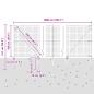 Preview: Euro Zaun mit 7 Spitzenpfosten 1x10 m galvanisierter Stahl Grau