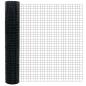 Preview: Euro-Zaun mit Stacheln 10 x 1,5 m PVC-beschichteter Stahl Grau